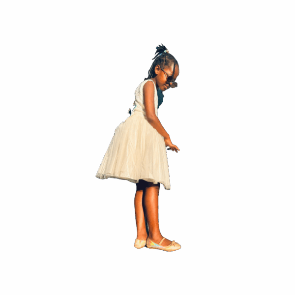 Elegant Lace Bodice Girls' Dress