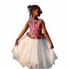 Sleeveless Girls' Party Dress