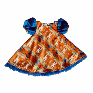 Baby Girls' Diamond and Zig-Zag Patterned Dress